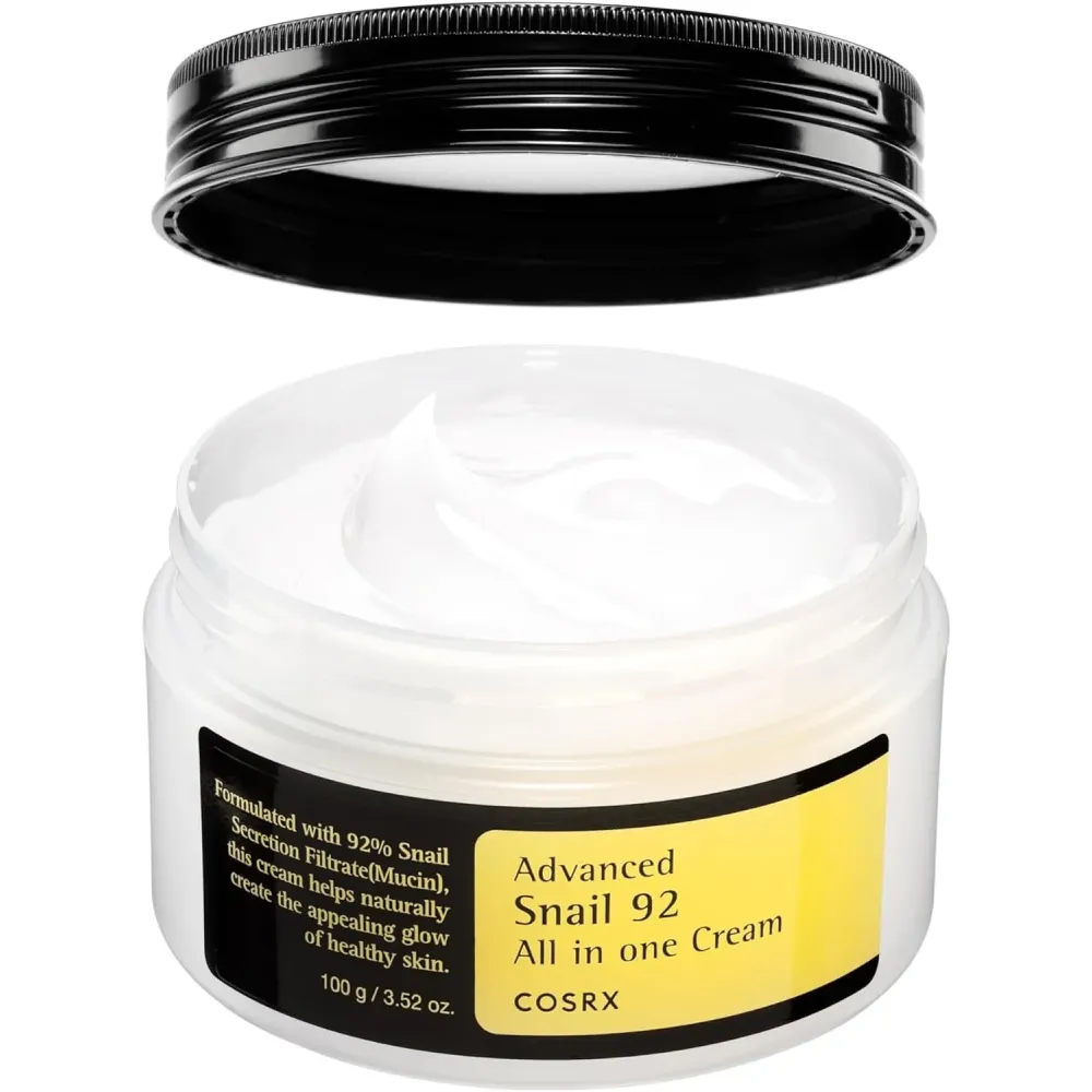 COSRX Snail Mucin 92% Face Moisturizer, 3.52 Oz, Mothers day gifts for mom, Lightweight Moisturing Cream for Soft, Glowy Skin, Korean Skin Care, Korean Moisturizer Face Cream