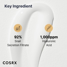 COSRX Snail Mucin 92% Face Moisturizer, 3.52 Oz, Mothers day gifts for mom, Lightweight Moisturing Cream for Soft, Glowy Skin, Korean Skin Care, Korean Moisturizer Face Cream