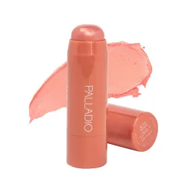 Palladio I\'m Blushing 2-in-1 Cheek and Lip Tint, Buildable Lightweight Cream Blush, Sheer Multi Stick Hydrating formula, All day wear, Easy Application, Shimmery, Blends Perfectly onto Skin, Lovely