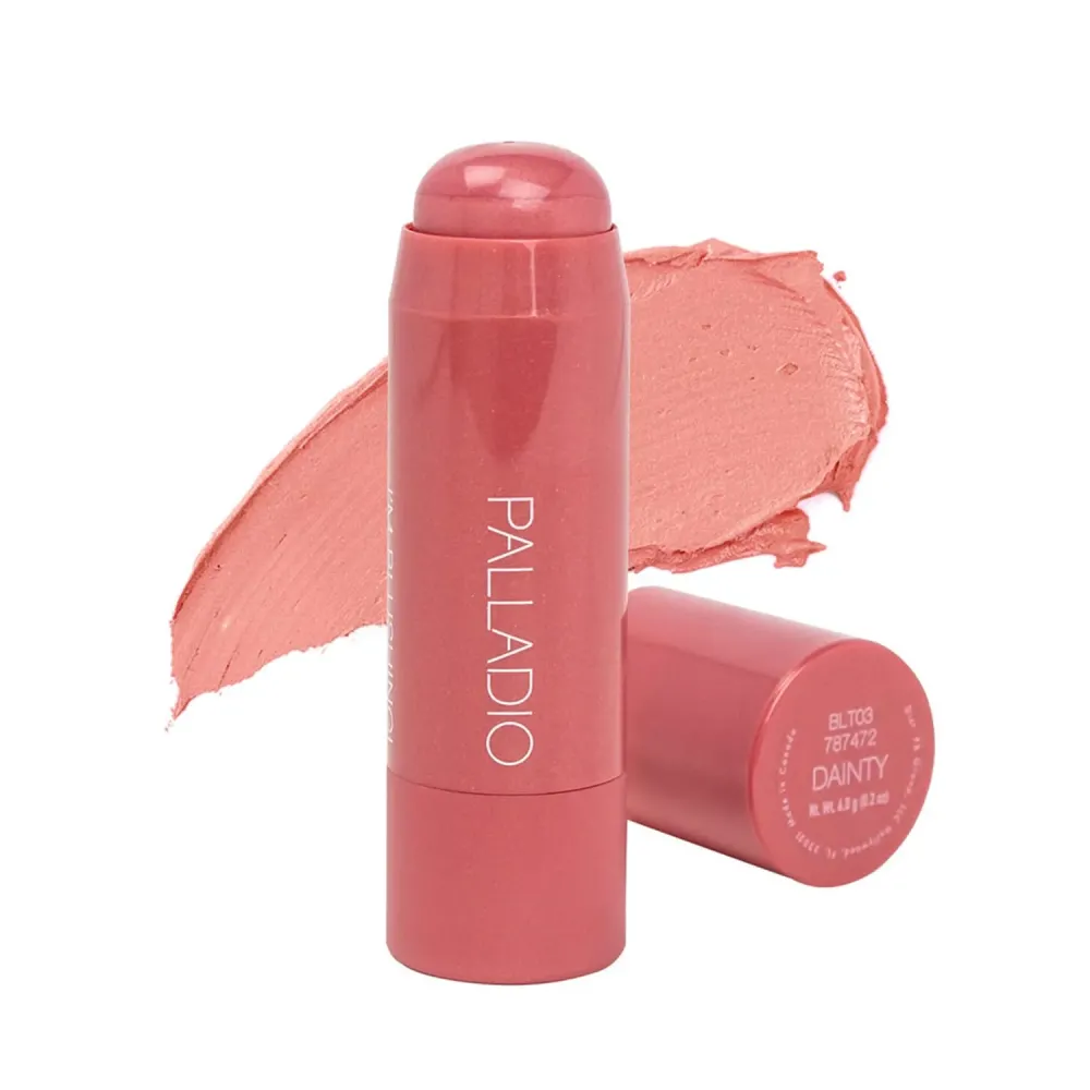 Palladio I\'m Blushing 2-in-1 Cheek and Lip Tint, Buildable Lightweight Cream Blush, Sheer Multi Stick Hydrating formula, All day wear, Easy Application, Shimmery, Blends Perfectly onto Skin, Dainty Palladio I\'m Blushing 2-in-1 Cheek and Lip Tint, Buildable Lightweight Cream Blush, Sheer Multi Stick Hydrating formula, All day wear, Easy Application, Shimmery, Blends Perfectly onto Skin, Dainty
