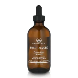 Natures Leaf Sweet Almond Oil, USDA Certified Organic, 100% Pure, Cold Pressed, Nourish & Soften, Promotes Healthy Looking Skin and Hair, Unscented, 4 ounce