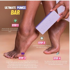 Mr. Pumice Ultimate PUMI Bar 2-in-1 Dual Grit (Medium + Coarse) Callus Remover, Pedicure Stone & Ped File Scrubber for Smooth Feet and Heels (4 Pack) Mr. Pumice Ultimate PUMI Bar 2-in-1 Dual Grit (Medium + Coarse) Callus Remover, Pedicure Stone & Ped File Scrubber for Smooth Feet and Heels (4 Pack)