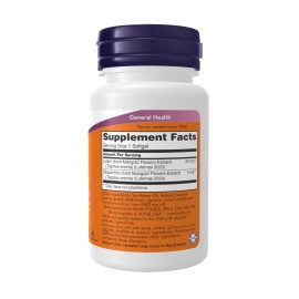 NOW Foods Supplements, Lutein & Zeaxanthin with 25 mg Lutein and 5 mg Zeaxanthin, 60 Softgels NOW Foods Supplements, Lutein & Zeaxanthin with 25 mg Lutein and 5 mg Zeaxanthin, 60 Softgels