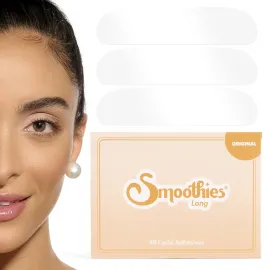 Smoothies Long Forehead Wrinkle Patches for Face Overnight - Facial Patches for Forehead, 48 Facial Adhesives per Box - Face Tape, Made in the USA Smoothies Long Forehead Wrinkle Patches for Face Overnight - Facial Patches for Forehead, 48 Facial Adhesives per Box - Face Tape, Made in the USA