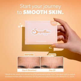 Smoothies Long Forehead Wrinkle Patches for Face Overnight - Facial Patches for Forehead, 48 Facial Adhesives per Box - Face Tape, Made in the USA Smoothies Long Forehead Wrinkle Patches for Face Overnight - Facial Patches for Forehead, 48 Facial Adhesives per Box - Face Tape, Made in the USA