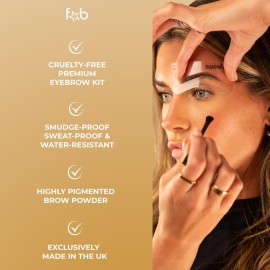 Fab Brows Duo Eyebrow Kit - Light / Medium Brown Makeup Kits Eye Brow Stencil Contour Palette Cosmetics Powder for Women Fab Brows Duo Eyebrow Kit - Light / Medium Brown Makeup Kits Eye Brow Stencil Contour Palette Cosmetics Powder for Women