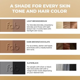 Fab Brows Duo Eyebrow Kit - Light / Medium Brown Makeup Kits Eye Brow Stencil Contour Palette Cosmetics Powder for Women Fab Brows Duo Eyebrow Kit - Light / Medium Brown Makeup Kits Eye Brow Stencil Contour Palette Cosmetics Powder for Women