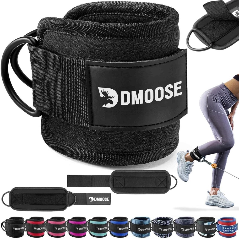 DMoose Ankle Strap for Cable Machine Attachments - Gym Ankle Cuff for Kickbacks, Glute Workouts, Leg Extensions, Curls, Booty Hip Abductors Exercise for Men Women DMoose Ankle Strap for Cable Machine Attachments - Gym Ankle Cuff for Kickbacks, Glute Workouts, Leg Extensions, Curls, Booty Hip Abductors Exercise for Men Women