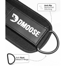 DMoose Ankle Strap for Cable Machine Attachments - Gym Ankle Cuff for Kickbacks, Glute Workouts, Leg Extensions, Curls, Booty Hip Abductors Exercise for Men Women DMoose Ankle Strap for Cable Machine Attachments - Gym Ankle Cuff for Kickbacks, Glute Workouts, Leg Extensions, Curls, Booty Hip Abductors Exercise for Men Women