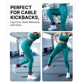 DMoose Ankle Strap for Cable Machine Attachments - Gym Ankle Cuff for Kickbacks, Glute Workouts, Leg Extensions, Curls, Booty Hip Abductors Exercise for Men Women DMoose Ankle Strap for Cable Machine Attachments - Gym Ankle Cuff for Kickbacks, Glute Workouts, Leg Extensions, Curls, Booty Hip Abductors Exercise for Men Women