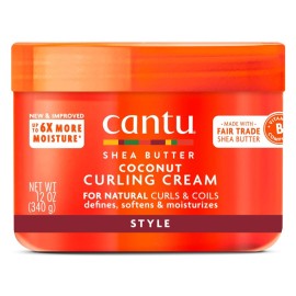 Cantu Coconut Curling Cream with Shea Butter for Natural Hair, 12 oz