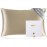 ZIMASILK 100% Pure Mulberry Queen Size Silk Pillowcase for Hair and Skin Health,Soft and Smooth,Both Sides Premium Grade 6A Silk,600 Thread Count,with Hidden Zipper,1pc (20\'\'x30\'\',Taupe)