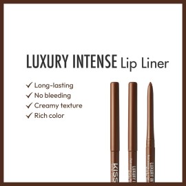 KISS NEW YORK Professional Lip Liner, Long-Lasting Luxury Intense Lipliner, Creamy Retractable Easy to Use Richly Pigmented Lip Liner Pencil 3 PCS (Dark Brown) KISS NEW YORK Professional Lip Liner, Long-Lasting Luxury Intense Lipliner, Creamy Retractable Easy to Use Richly Pigmented Lip Liner Pencil 3 PCS (Dark Brown)
