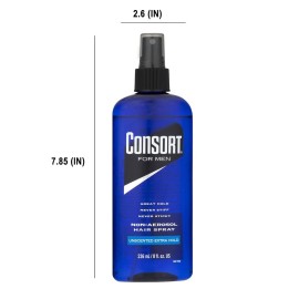 Consort Extra Hold Non-Aero Hair Spray Pump, Unscented, 8 Ounce Consort Extra Hold Non-Aero Hair Spray Pump, Unscented, 8 Ounce