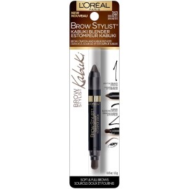 L\'Oreal Paris Brow Stylist Kabuki Blender Brow Crayon, Brunette, 0.05 oz. L\'Oreal Paris Brow Stylist Kabuki Blender Brow Crayon, Brunette, 0.05 oz.