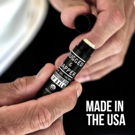 RUGGED & DAPPER Lip Balm for Men - Certified Organic + Natural Ingredients - 4 Pack - Hydrating Mens Chapstick - USA Made RUGGED & DAPPER Lip Balm for Men - Certified Organic + Natural Ingredients - 4 Pack - Hydrating Mens Chapstick - USA Made