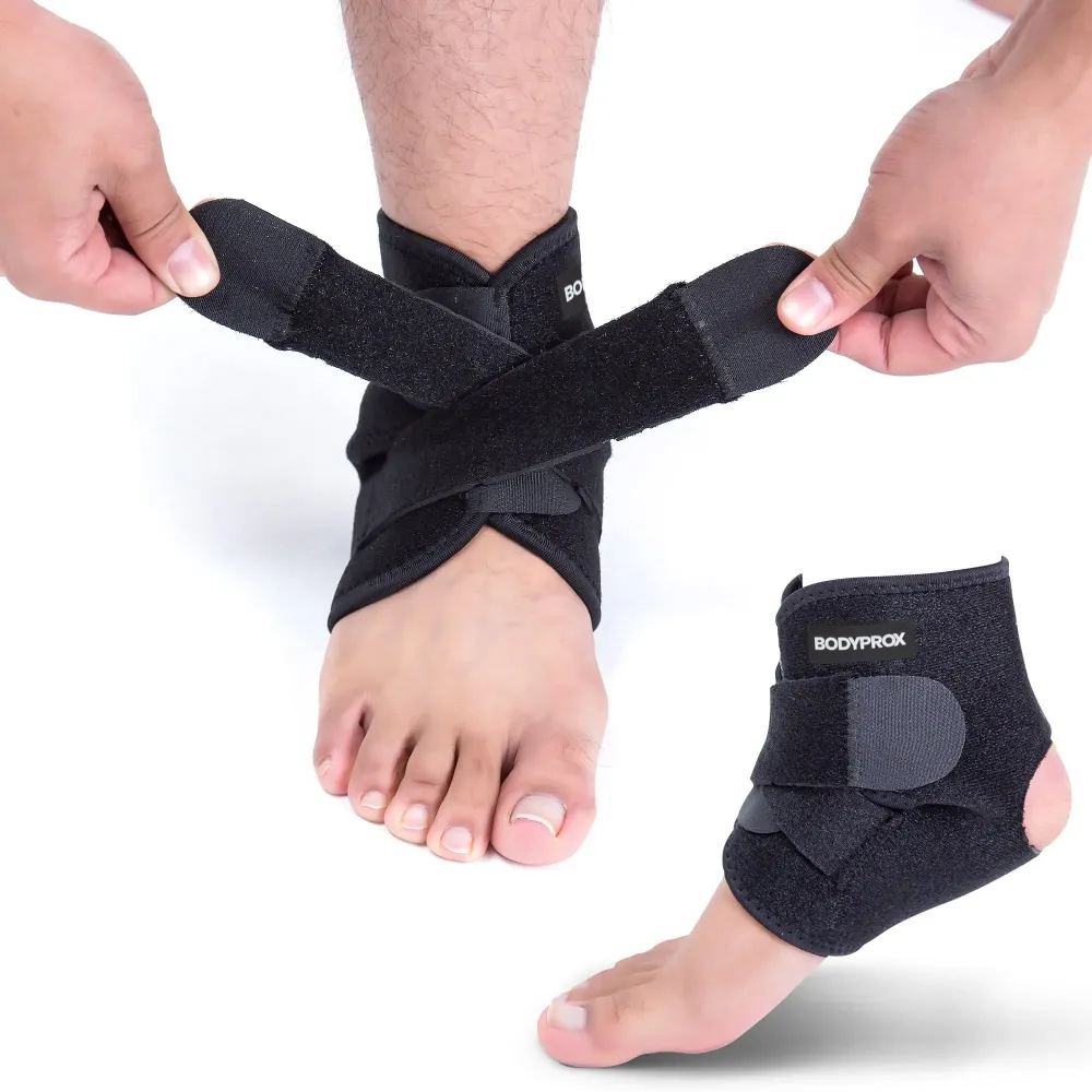 Bodyprox Ankle Support Brace, Breathable Neoprene Sleeve, Adjustable Wrap! (1 Pack) Bodyprox Ankle Support Brace, Breathable Neoprene Sleeve, Adjustable Wrap! (1 Pack)