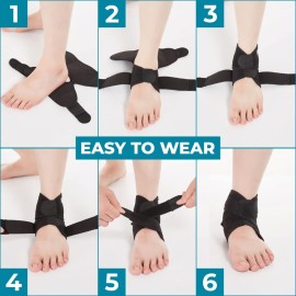 Bodyprox Ankle Support Brace, Breathable Neoprene Sleeve, Adjustable Wrap! (1 Pack) Bodyprox Ankle Support Brace, Breathable Neoprene Sleeve, Adjustable Wrap! (1 Pack)