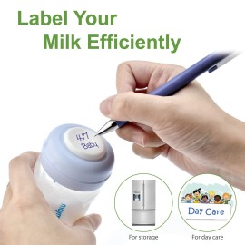 Maymom Wide-Mouth Milk Storage Collection Bottle with SureSeal Sealing Disk; Compatible with Spectra/Motif Luna/Ameda MYA/Bellababy Pumps. Can Replace Spectra S1 S2 Bottles, 6 pc (4.7Oz/140mL, 6pc)