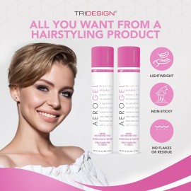 TRI Design Aerogel Hairspray - Strong Hold Hair Finishing Spray for Volumizing & Control, Flexible Styling for All Hair Types, Non-Sticky and Scented - For Women and Men - Pack of 2 (10.5 Oz) TRI Design Aerogel Hairspray - Strong Hold Hair Finishing Spray for Volumizing & Control, Flexible Styling for All Hair Types, Non-Sticky and Scented - For Women and Men - Pack of 2 (10.5 Oz)