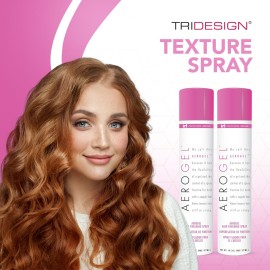 TRI Design Aerogel Hairspray - Strong Hold Hair Finishing Spray for Volumizing & Control, Flexible Styling for All Hair Types, Non-Sticky and Scented - For Women and Men - Pack of 2 (10.5 Oz) TRI Design Aerogel Hairspray - Strong Hold Hair Finishing Spray for Volumizing & Control, Flexible Styling for All Hair Types, Non-Sticky and Scented - For Women and Men - Pack of 2 (10.5 Oz)