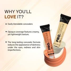 L.A. Girl Pro Conceal HD Concealer, Light Yellow Corrector, 0.28 Ounce L.A. Girl Pro Conceal HD Concealer, Light Yellow Corrector, 0.28 Ounce