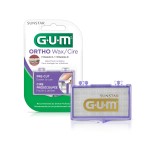 GUM Orthodontic Wax for Braces and Dental Devices - Soothing Dental Wax with Vitamin E and Aloe Vera - Clear Color - Unflavored (Pack of 1)