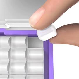 GUM Orthodontic Wax for Braces and Dental Devices - Soothing Dental Wax with Vitamin E and Aloe Vera - Clear Color - Unflavored (Pack of 1)