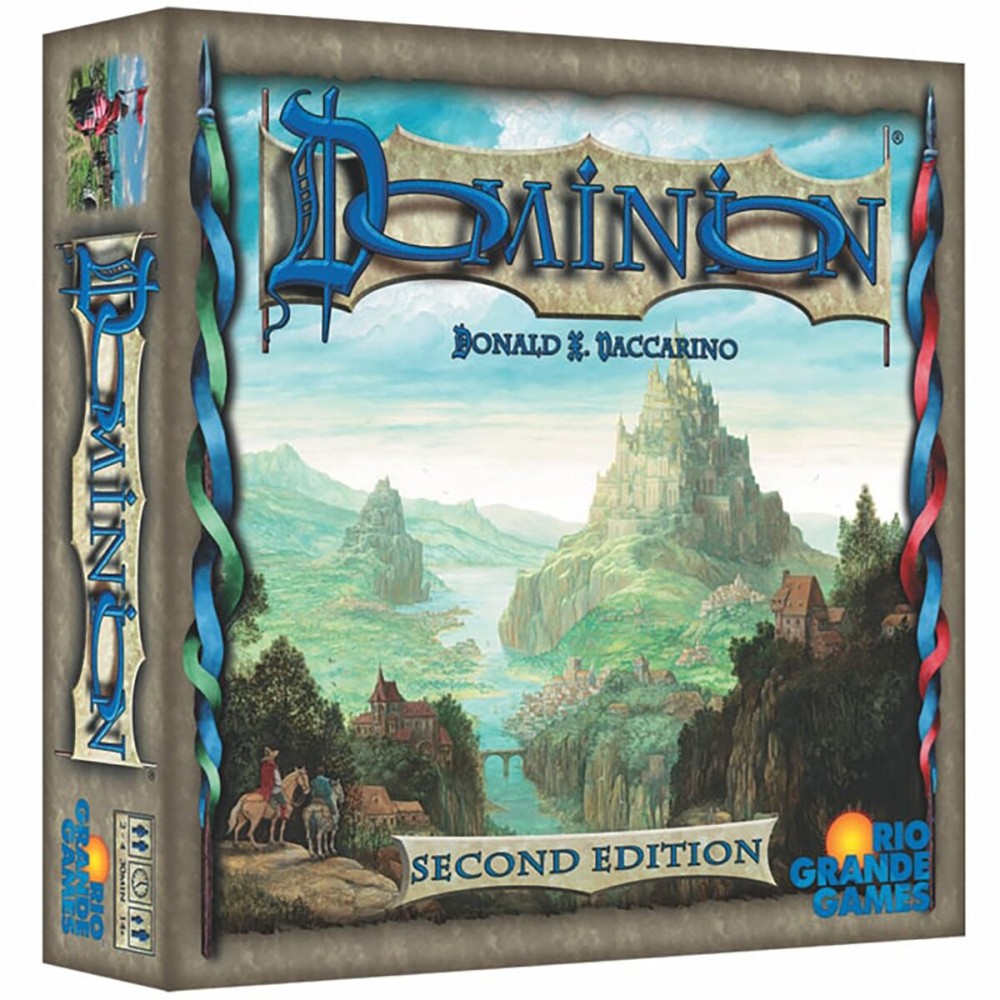 Rio Grande Games Dominion 2nd Edition | Deckbuilding Strategy Game for 2-4 Players, Ages 13+ | Updated Cards, Artwork, Streamlined Rules Rio Grande Games Dominion 2nd Edition | Deckbuilding Strategy Game for 2-4 Players, Ages 13+ | Updated Cards, Artwork, Streamlined Rules