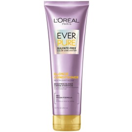 L\'Oreal Paris Blonde Sulfate Free Conditioner for Color-Treated Hair, Neutralizes Brass + Balances, EverPure, 8.5 Fl Oz (Packaging May Vary)