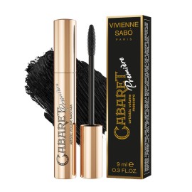Vivienne Sab Cabaret Premiere Black Mascara, Volume and Length, Defining, Curling, No Flaking, No Clumping, Smudge Proof, Washable, Cruelty-Free, Made in Europe, (01 Black), 0.3 Fl Oz, 1 Pack Vivienne Sab Cabaret Premiere Black Mascara, Volume and Length, Defining, Curling, No Flaking, No Clumping, Smudge Proof, Washable, Cruelty-Free, Made in Europe, (01 Black), 0.3 Fl Oz, 1 Pack