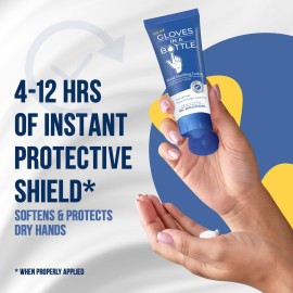 Gloves In A Bottle Psoriasis Eczema Relief Hand Lotion Travel Size - Shielding Lotion for Women, Men, 6 months old or older babies - Cracked Hands Repair Cream - 3.4 oz Gloves In A Bottle Psoriasis Eczema Relief Hand Lotion Travel Size - Shielding Lotion for Women, Men, 6 months old or older babies - Cracked Hands Repair Cream - 3.4 oz