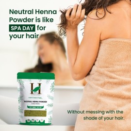H&C 100% Pure Neutral Henna Powder/Colorless Henna/Senna Powder/Cassia Obovata (227g / (1/2 lb) / 8 ounces) For conditioning your hair without coloring.