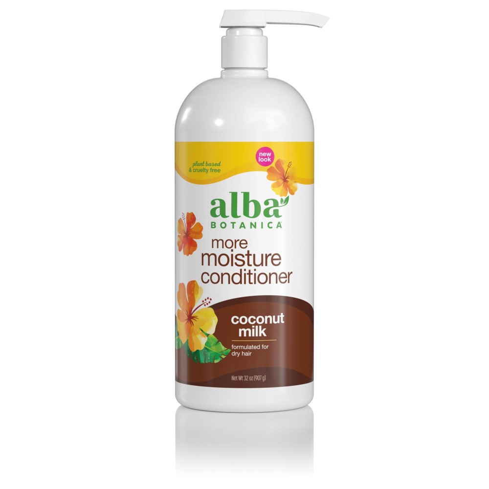 Alba Botanica More Moisture Conditioner, Coconut Milk, 32 Oz (Packaging May Vary) Alba Botanica More Moisture Conditioner, Coconut Milk, 32 Oz (Packaging May Vary)