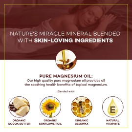 Seven Minerals, Natural Magnesium Cream for Pain Calm, Leg Cramps, Sleep & Muscle Soreness With Moisturizing Organic Cocoa Butter & Vitamin E - No Harmful Ingredients USA Made Safe for Kids (8 fl oz) Seven Minerals, Natural Magnesium Cream for Pain Calm, Leg Cramps, Sleep & Muscle Soreness With Moisturizing Organic Cocoa Butter & Vitamin E - No Harmful Ingredients USA Made Safe for Kids (8 fl oz)