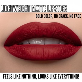 Mynena Red Long Lasting Lipstick for Women Waterproof & Transfer-Proof | Hydrating with Shea Butter | Bold Pigment Intense Matte Color Lip Stain | Talc-Free & Vegan Product that Performs | Elle