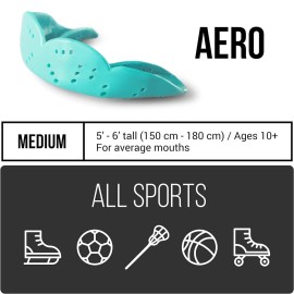 SISU Aero Medium Mouthguard, Snow White - 1.6mm Thin - Custom-Molded Fit - Slim Design - Remoldable Up to 20 Times - for Team Sports - Non Toxic SISU Aero Medium Mouthguard, Snow White - 1.6mm Thin - Custom-Molded Fit - Slim Design - Remoldable Up to 20 Times - for Team Sports - Non Toxic