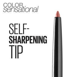 Maybelline Color Sensational Shaping Lip Liner with Self-Sharpening Tip, Totally Toffee, Nude, 1 Count Maybelline Color Sensational Shaping Lip Liner with Self-Sharpening Tip, Totally Toffee, Nude, 1 Count