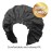 Donna Super Jumbo Shower Cap Waterproof Material 1pc for Women or Men Shower Cap for Roller Sets, Afros, Twist, Silk Wraps and More Reusable, 1PC BLACK COLOR