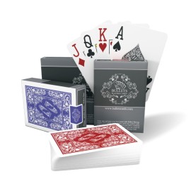 Bullets Playing Cards | Waterproof Plastic Playing Cards - 2 Decks Poker Size with Jumbo Index, Smooth Front & Easy-Grip Back - Ideal for Texas Holdem, Casino & Camping