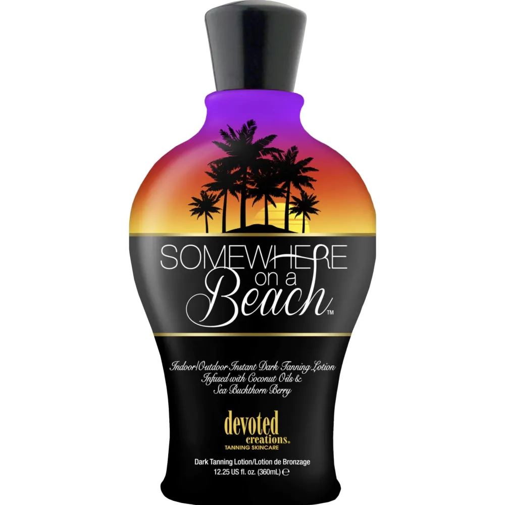 Somewhere on a Beach, Indoor Outdoor, Instant Dark Tanning Lotion 12.25 Ounce Somewhere on a Beach, Indoor Outdoor, Instant Dark Tanning Lotion 12.25 Ounce