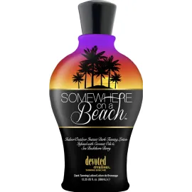 Somewhere on a Beach, Indoor Outdoor, Instant Dark Tanning Lotion 12.25 Ounce