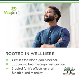 Magnesium L Threonate, Magtein, Sleep and Cognitive Support - High Absorption - Most Bioavailable Form of Magnesium - 2,000 mg - 120 Capsules Magnesium L Threonate, Magtein, Sleep and Cognitive Support - High Absorption - Most Bioavailable Form of Magnesium - 2,000 mg - 120 Capsules