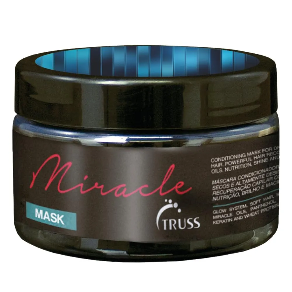 TRUSS Miracle Hair Mask - Hair Care for Women & Men Formulated with Blend of Oils & Nano Repair Technology - Hydrating, Detangling & Nourishing Conditioning Treatment for Damaged Strands (8.8 oz) TRUSS Miracle Hair Mask - Hair Care for Women & Men Formulated with Blend of Oils & Nano Repair Technology - Hydrating, Detangling & Nourishing Conditioning Treatment for Damaged Strands (8.8 oz)