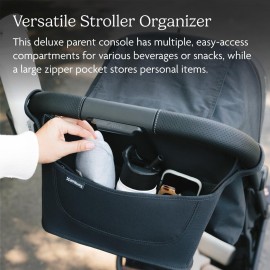 UPPAbaby Carry-All Parent Organizer / Fits on Vista, Cruz, Minu, Minu Duo, G-Series Strollers / Secure Zippered Pocket + Beverage Compartments