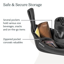 UPPAbaby Carry-All Parent Organizer / Fits on Vista, Cruz, Minu, Minu Duo, G-Series Strollers / Secure Zippered Pocket + Beverage Compartments