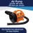 WOW Sports - High Pressure Air Pump-Powerful Electric Air Pump - 5 Universal Adapters - 120 Volt 600 Liter / Minute - Orange