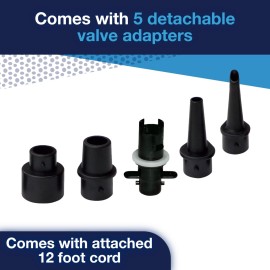 WOW Sports - High Pressure Air Pump-Powerful Electric Air Pump - 5 Universal Adapters - 120 Volt 600 Liter / Minute - Orange WOW Sports - High Pressure Air Pump-Powerful Electric Air Pump - 5 Universal Adapters - 120 Volt 600 Liter / Minute - Orange