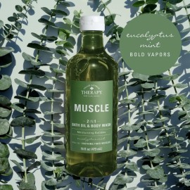 Village Naturals Therapy Muscle Foaming Bath Oil and Body Wash 16 oz. 2 pack, Green, 16 oz Village Naturals Therapy Muscle Foaming Bath Oil and Body Wash 16 oz. 2 pack, Green, 16 oz