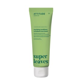 ATTITUDE Nourishing Hair Conditioner, For Dry and Damaged Hair, Naturally Derived Ingredients, Vegan Detangler, Dermatologically Tested, Grapeseed Oil and Olive Leaves, 8 Fl Oz